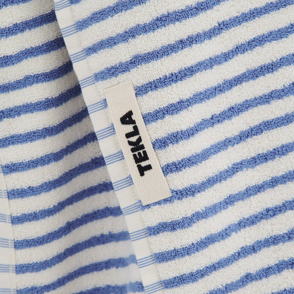 Terry Towel - Coastal Blue Stripe