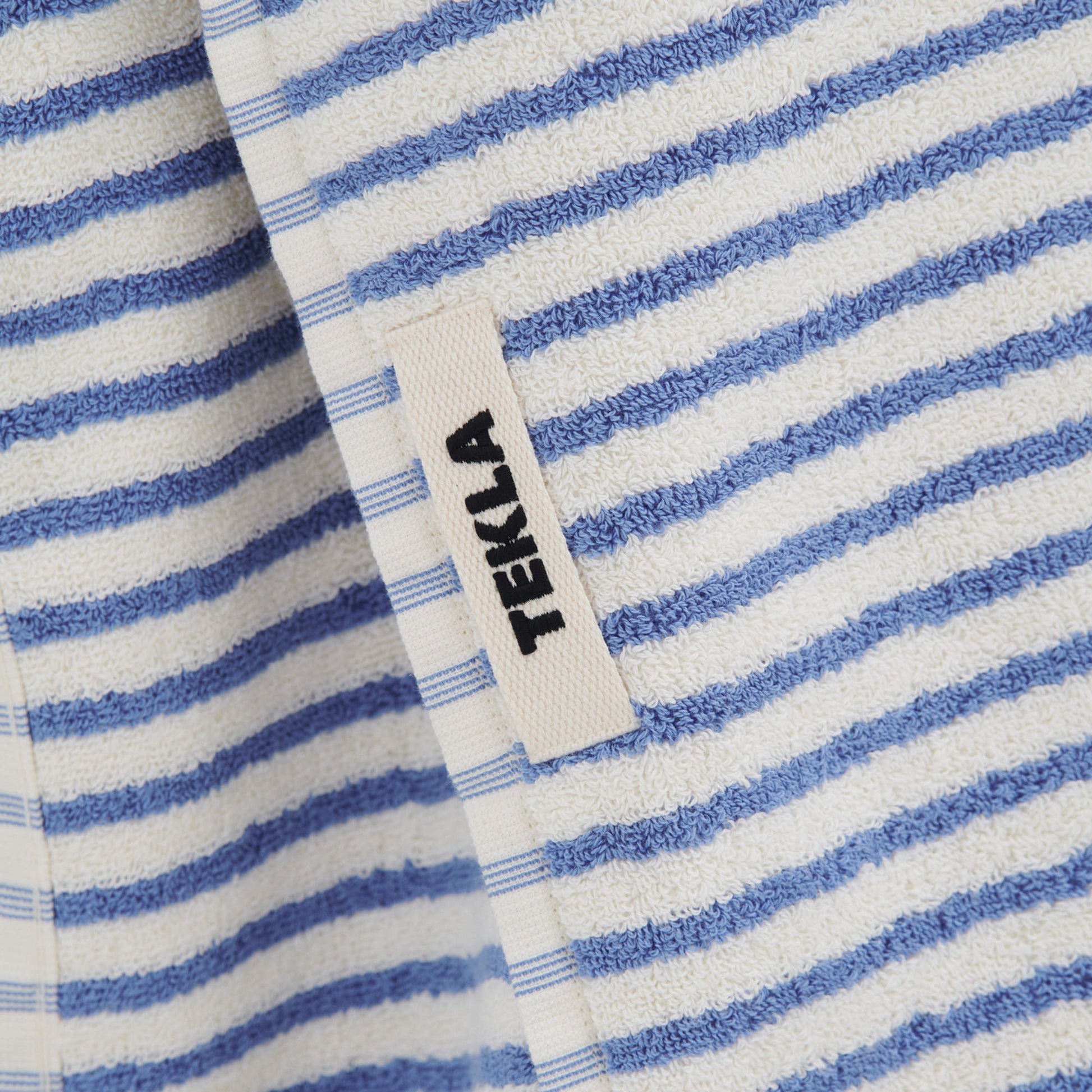Terry Towel - Coastal Blue Stripe