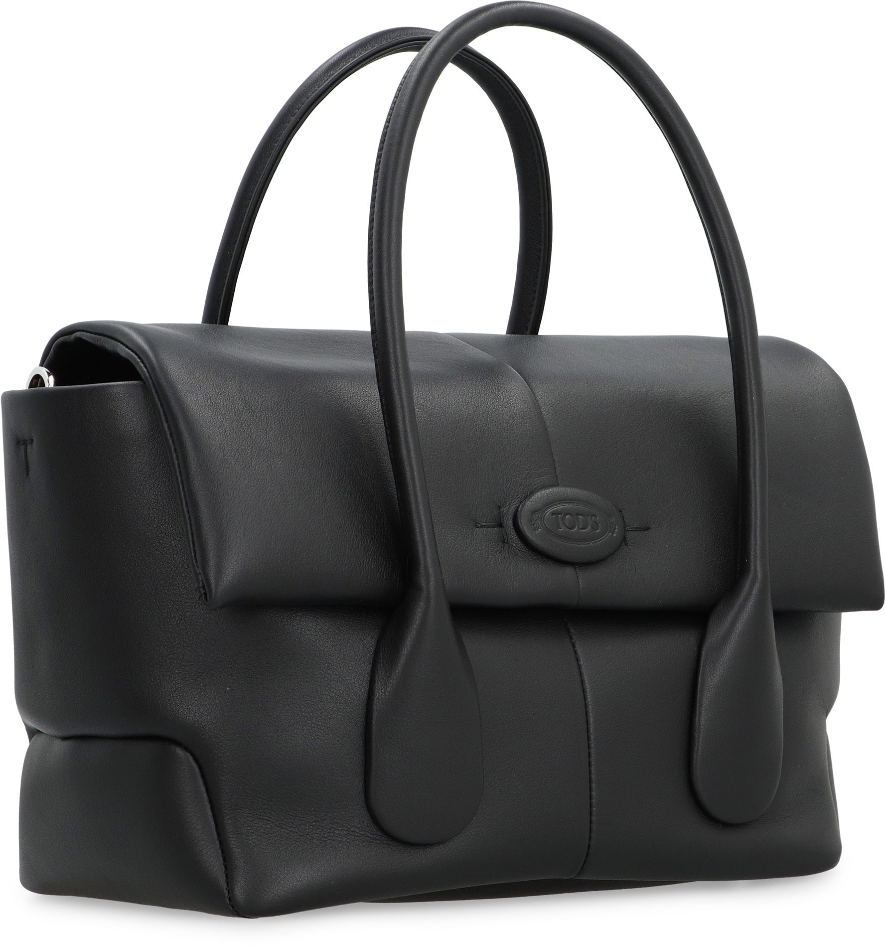 TOD'S New Arrival: Elegant Black Leather Reversible Handbag for Women
