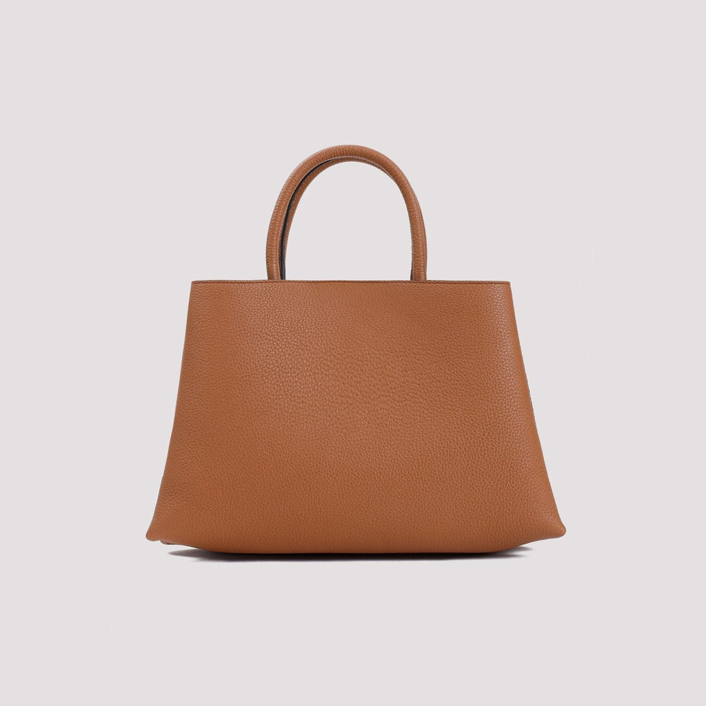 TOD'S Timeless Mini Shopper Handbag in Brown - W:11' H:7.7' D:4.7'