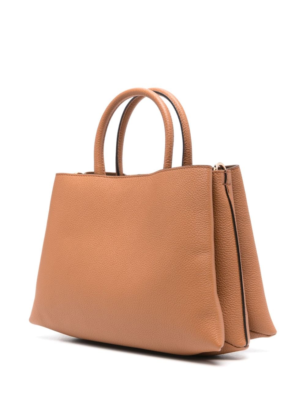 TOD'S Timeless Mini Shopper Handbag in Brown - W:11' H:7.7' D:4.7'