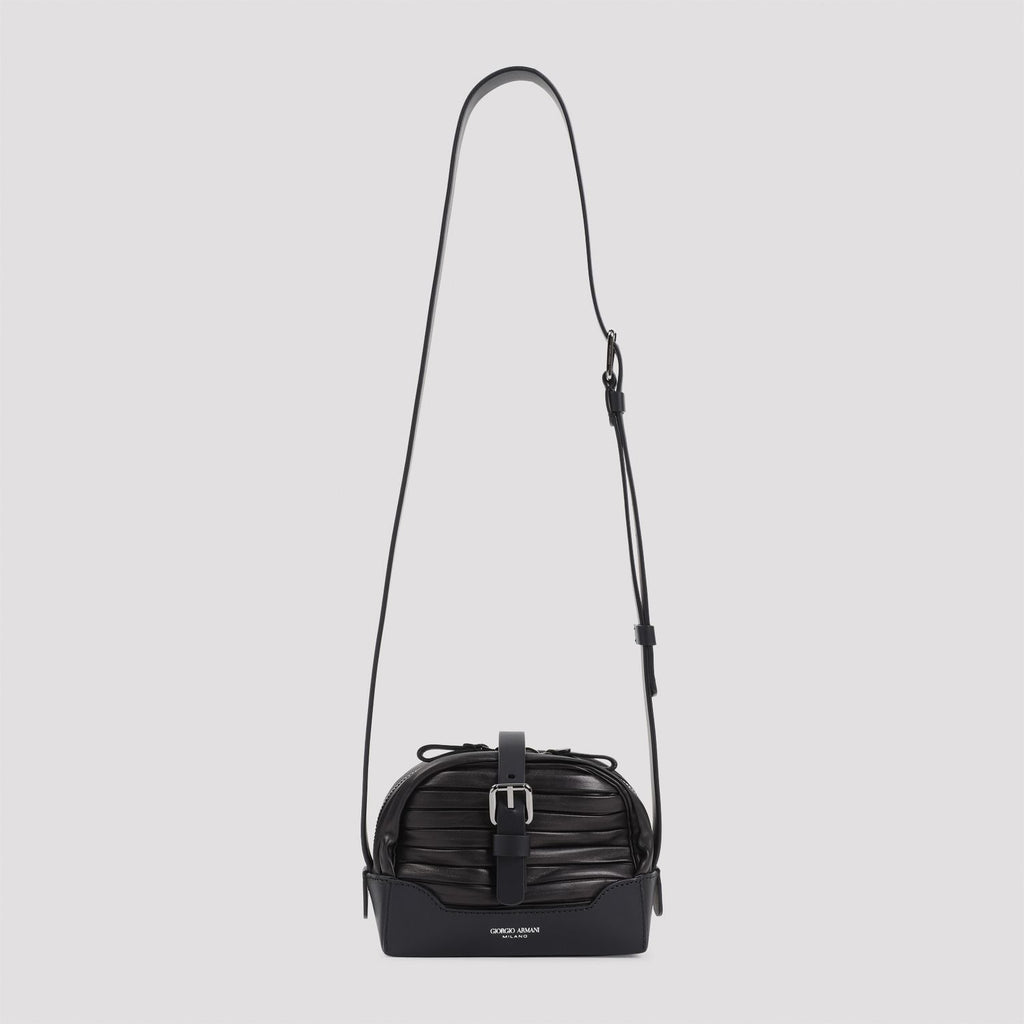 GIORGIO ARMANI Luxury Mini Leather Handbag 16x14x10.5 cm