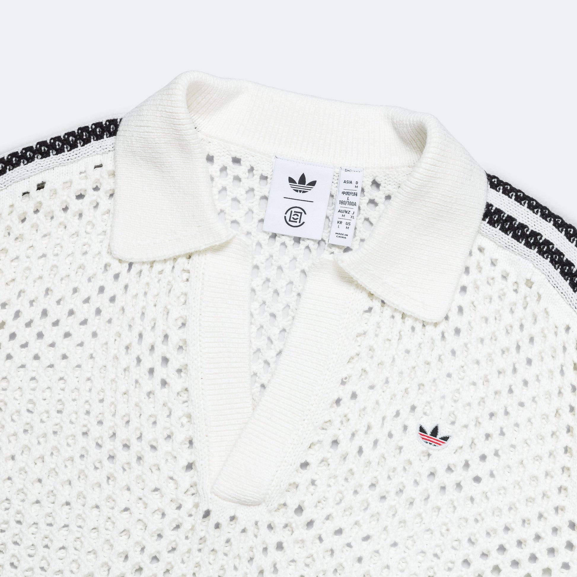 Crochet Polo x CLOT - Core White