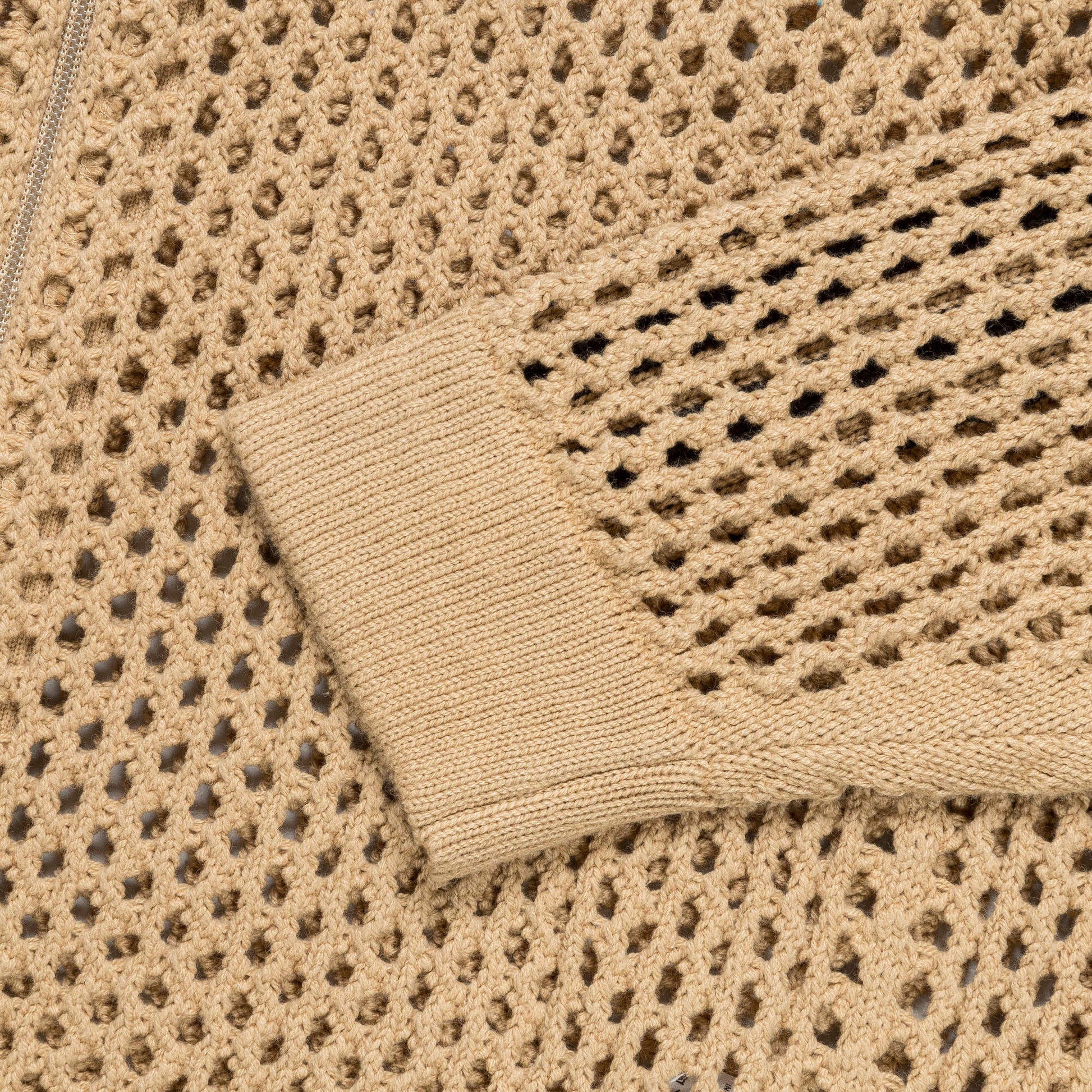 Crochet Track Top x CLOT - Beige Tone