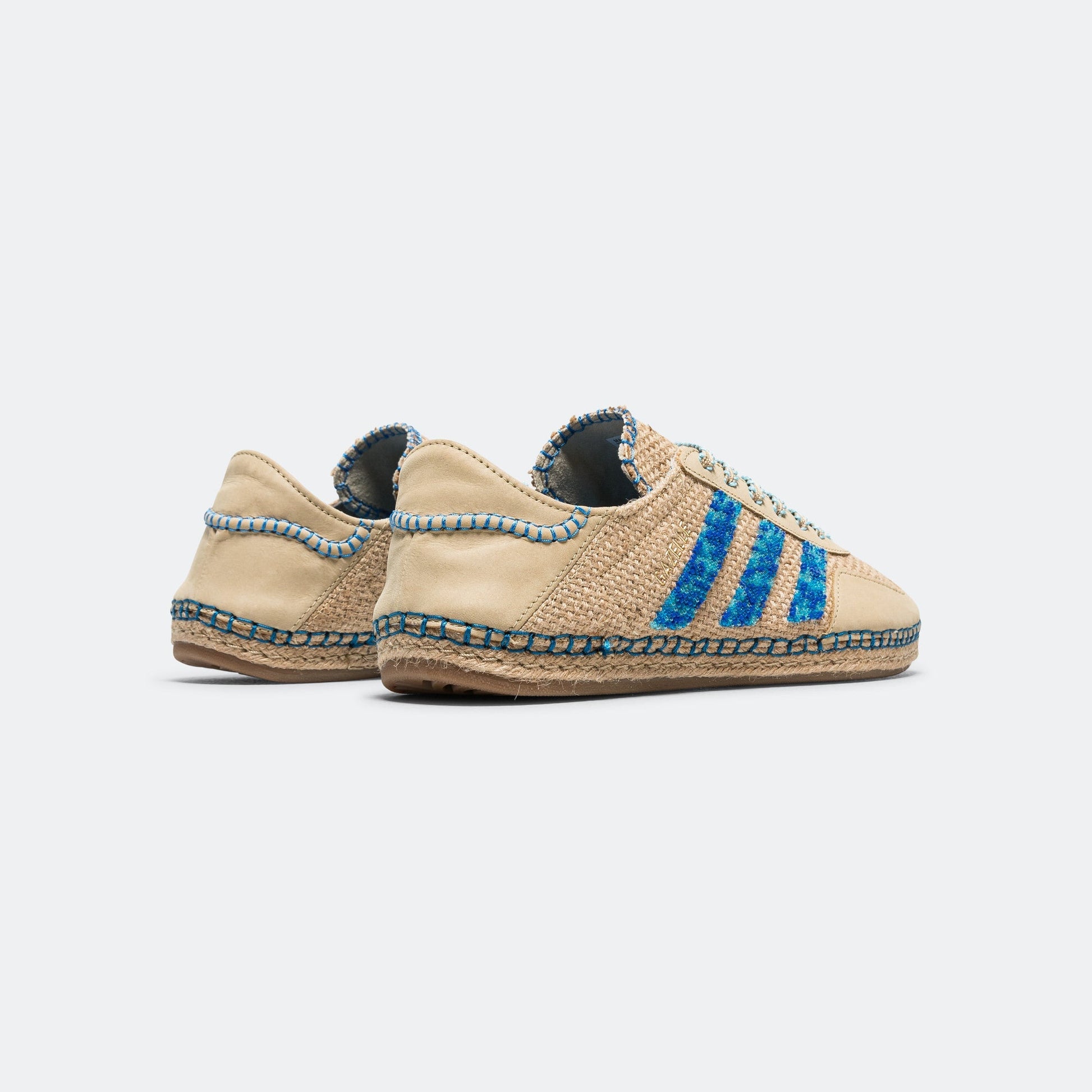 Gazelle by Edison Chen x CLOT - Linen Khaki/Light Blue-Blue