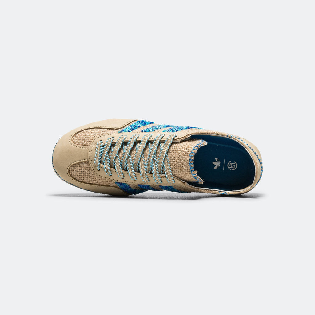 Gazelle by Edison Chen x CLOT - Linen Khaki/Light Blue-Blue