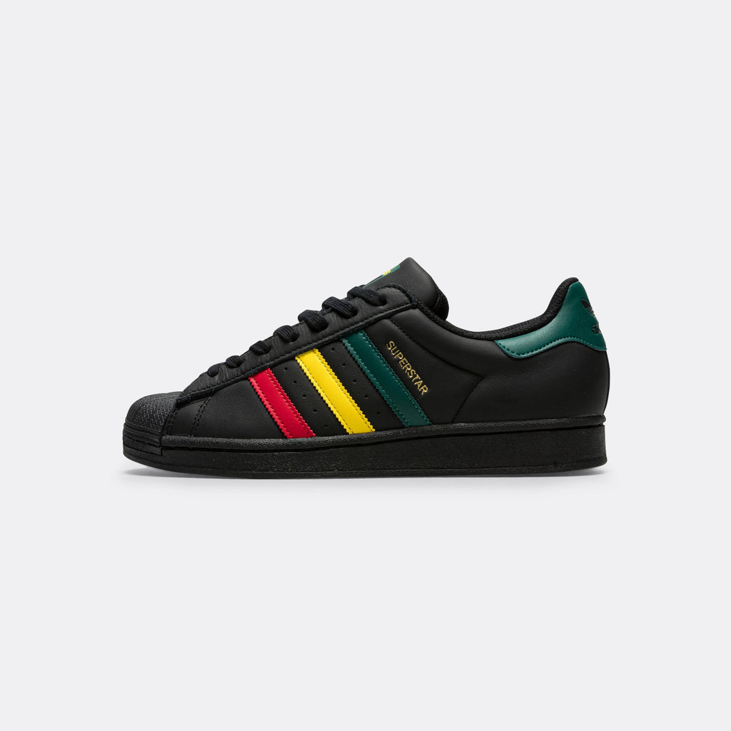 Superstar 'Reggae' - Black/Yellow-Core Green