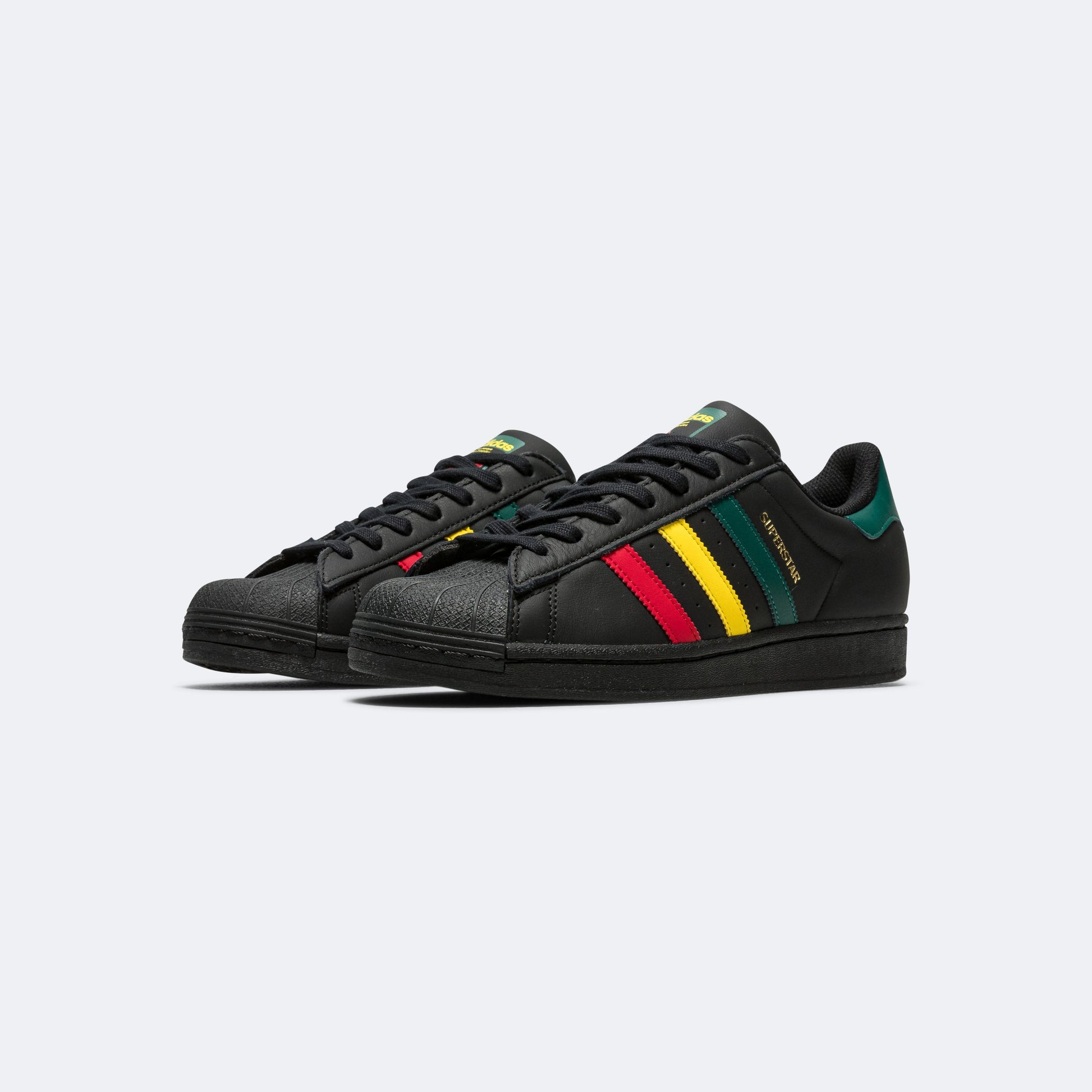 Superstar 'Reggae' - Black/Yellow-Core Green
