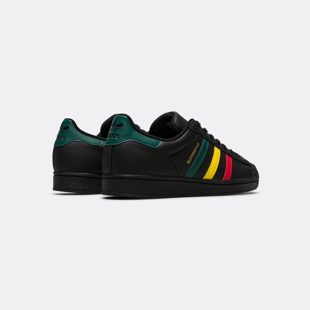 Superstar 'Reggae' - Black/Yellow-Core Green