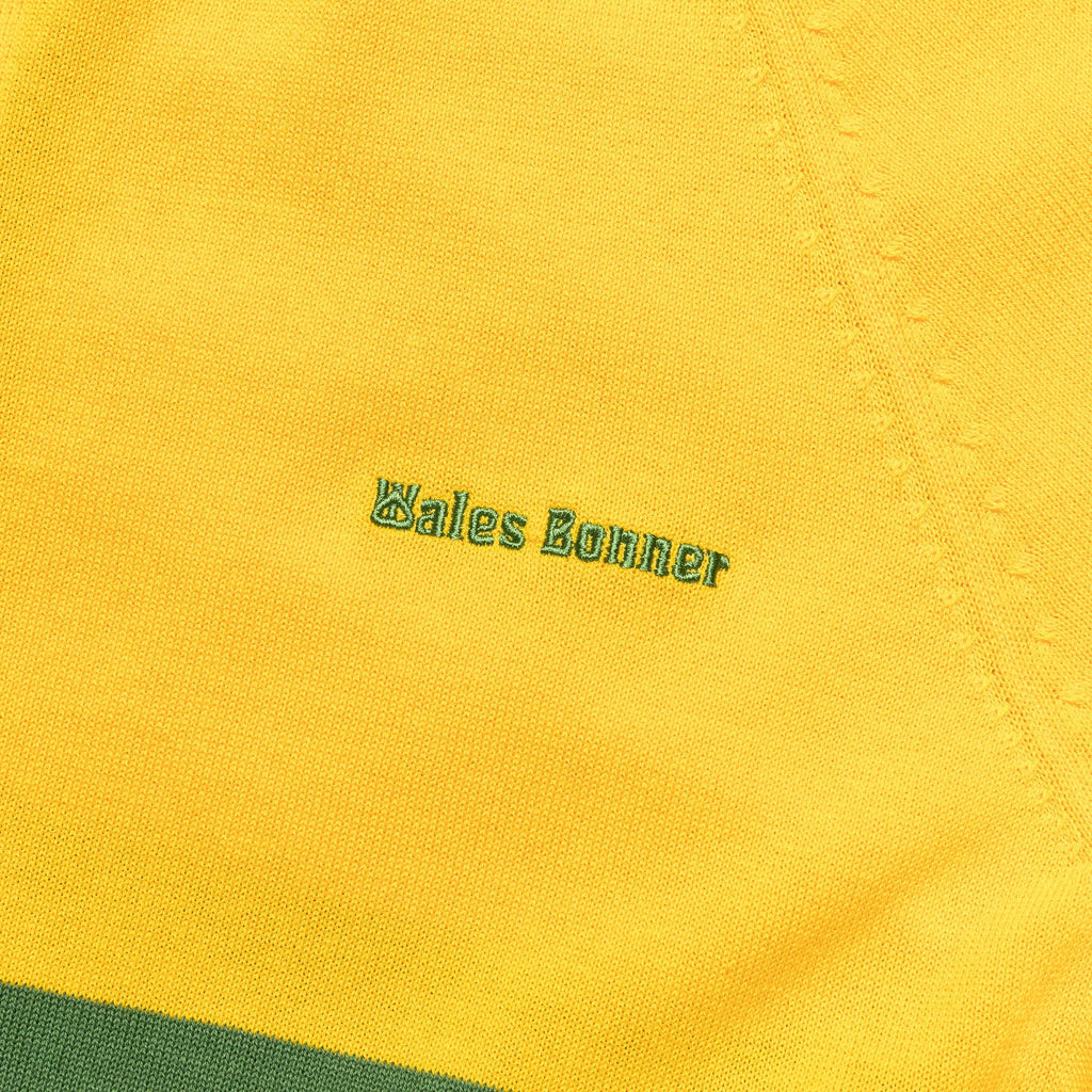 Knit Track Top x Wales Bonner - Bold Gold/Crew Green