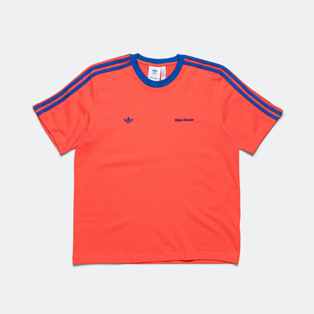 S/S Tee x Wales Bonner - Bold Orange/Royal Blue