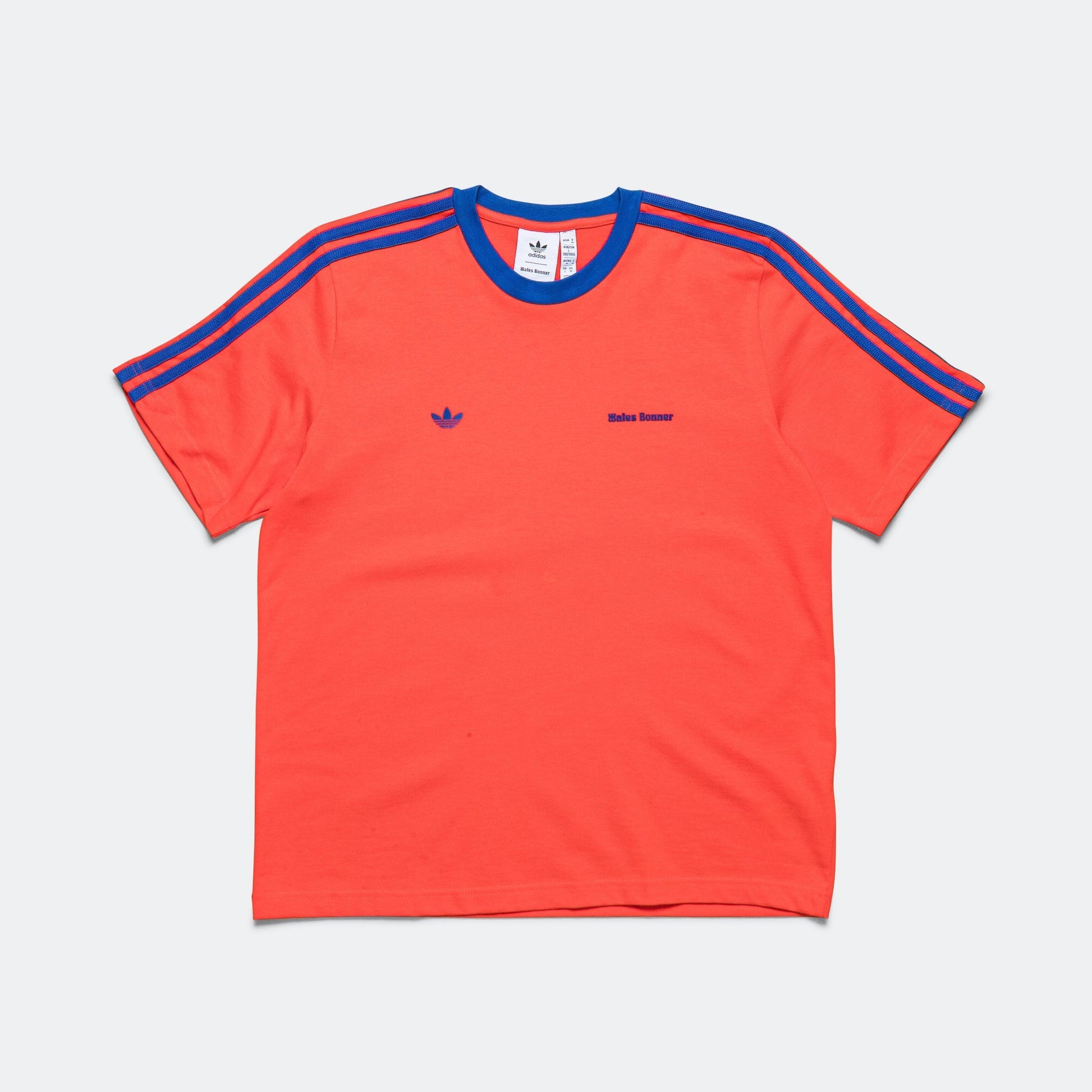 S/S Tee x Wales Bonner - Bold Orange/Royal Blue