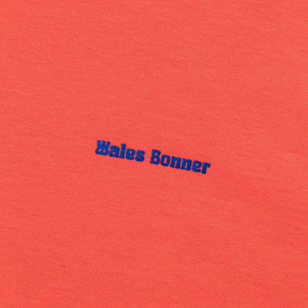 S/S Tee x Wales Bonner - Bold Orange/Royal Blue