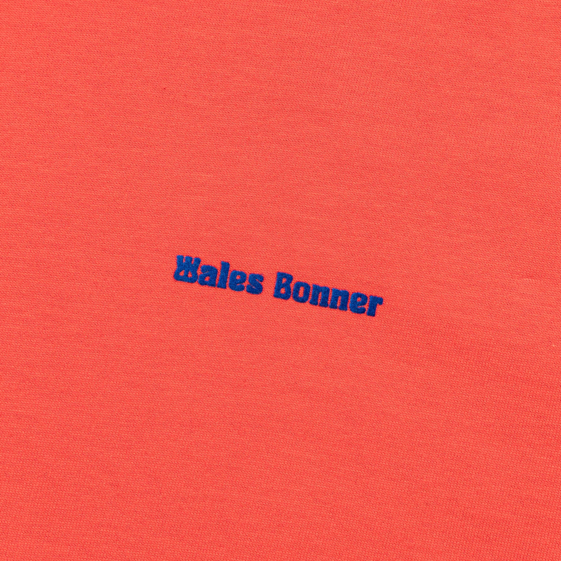 S/S Tee x Wales Bonner - Bold Orange/Royal Blue