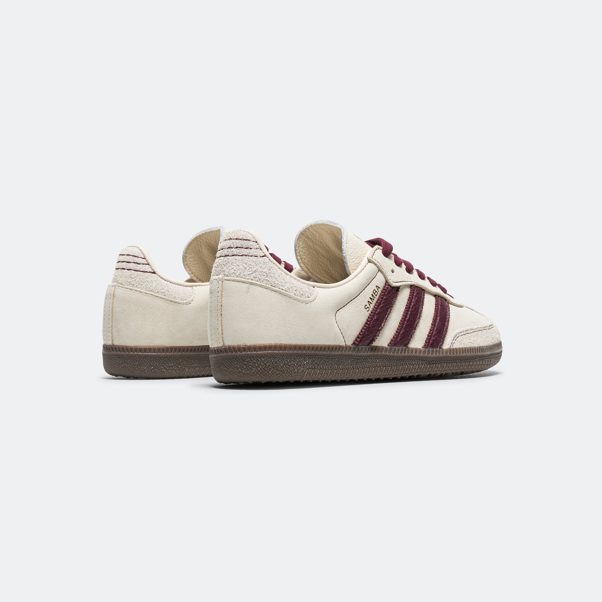 Womens Samba OG - Wonder White/Maroon-Putty Grey