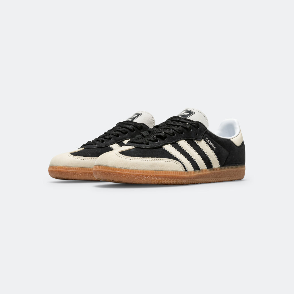 Womens Samba OG - Core Black/Wonder White-Silver Metallic