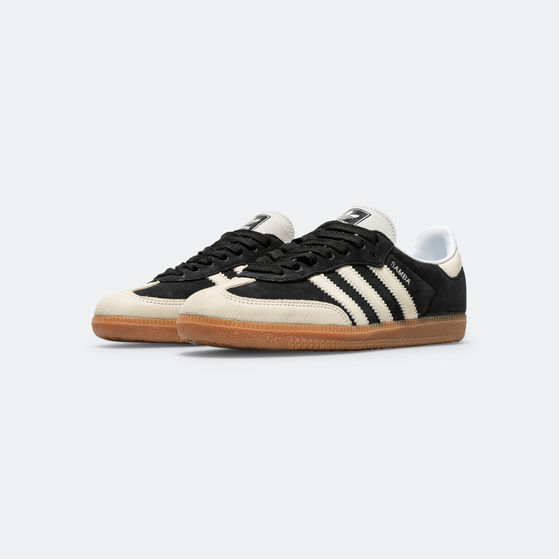 Womens Samba OG - Core Black/Wonder White-Silver Metallic
