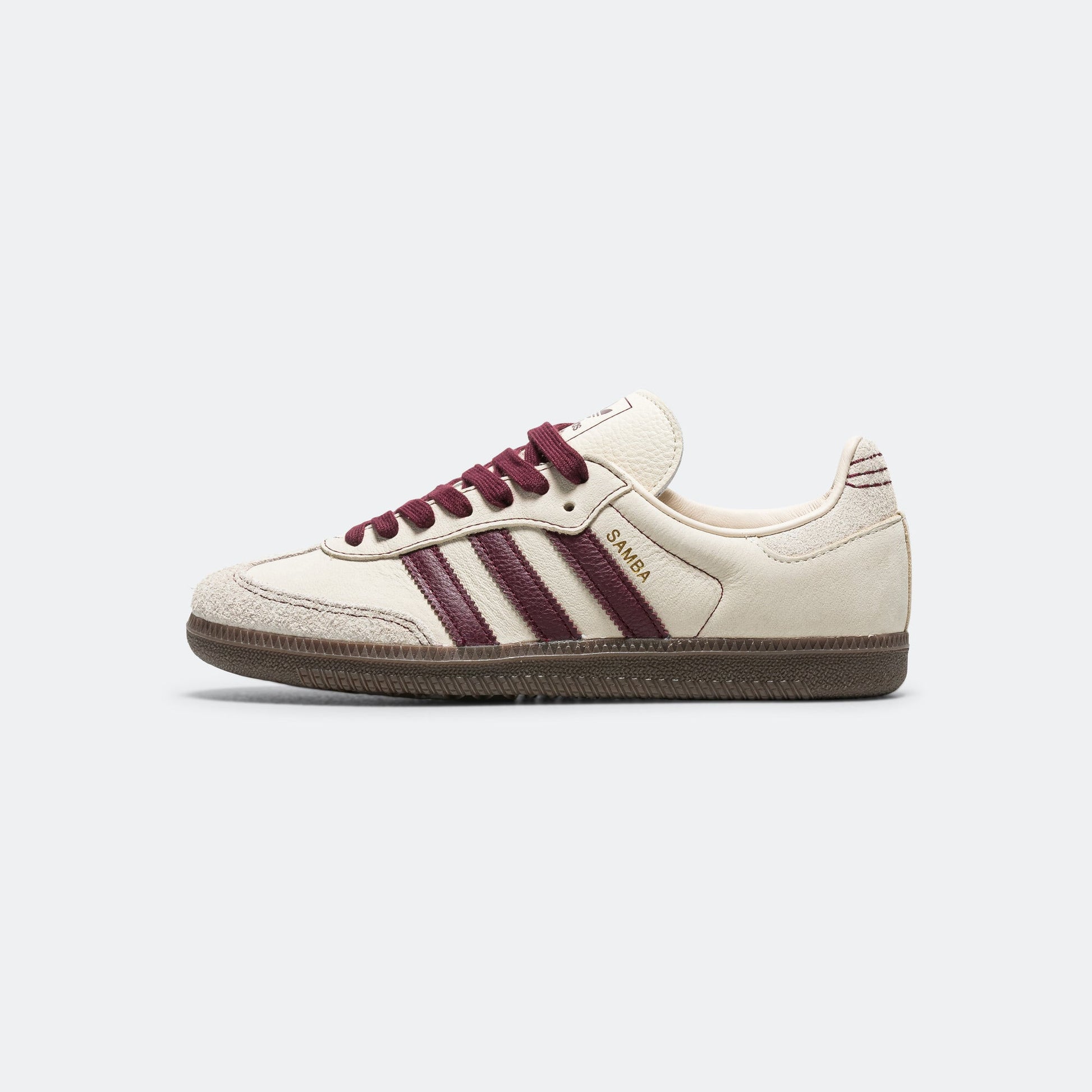 Womens Samba OG - Wonder White/Maroon-Putty Grey