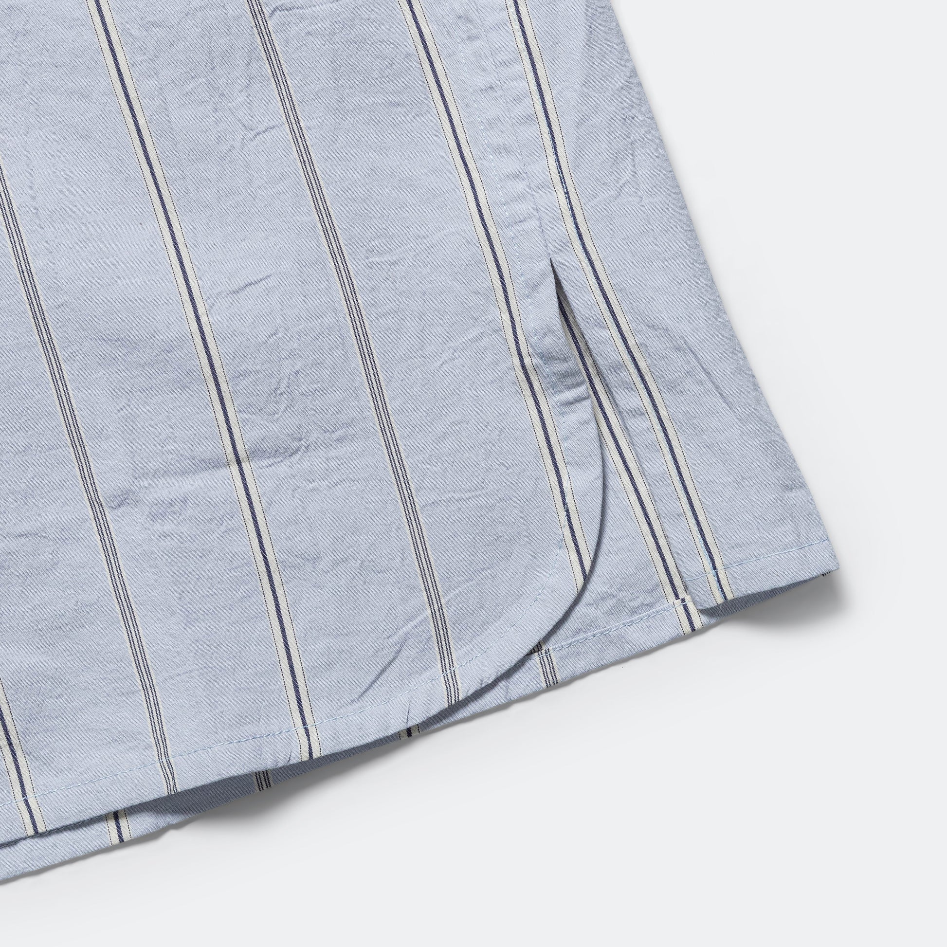Jarra Striped Poplin Button-Down Shirt - Light Blue