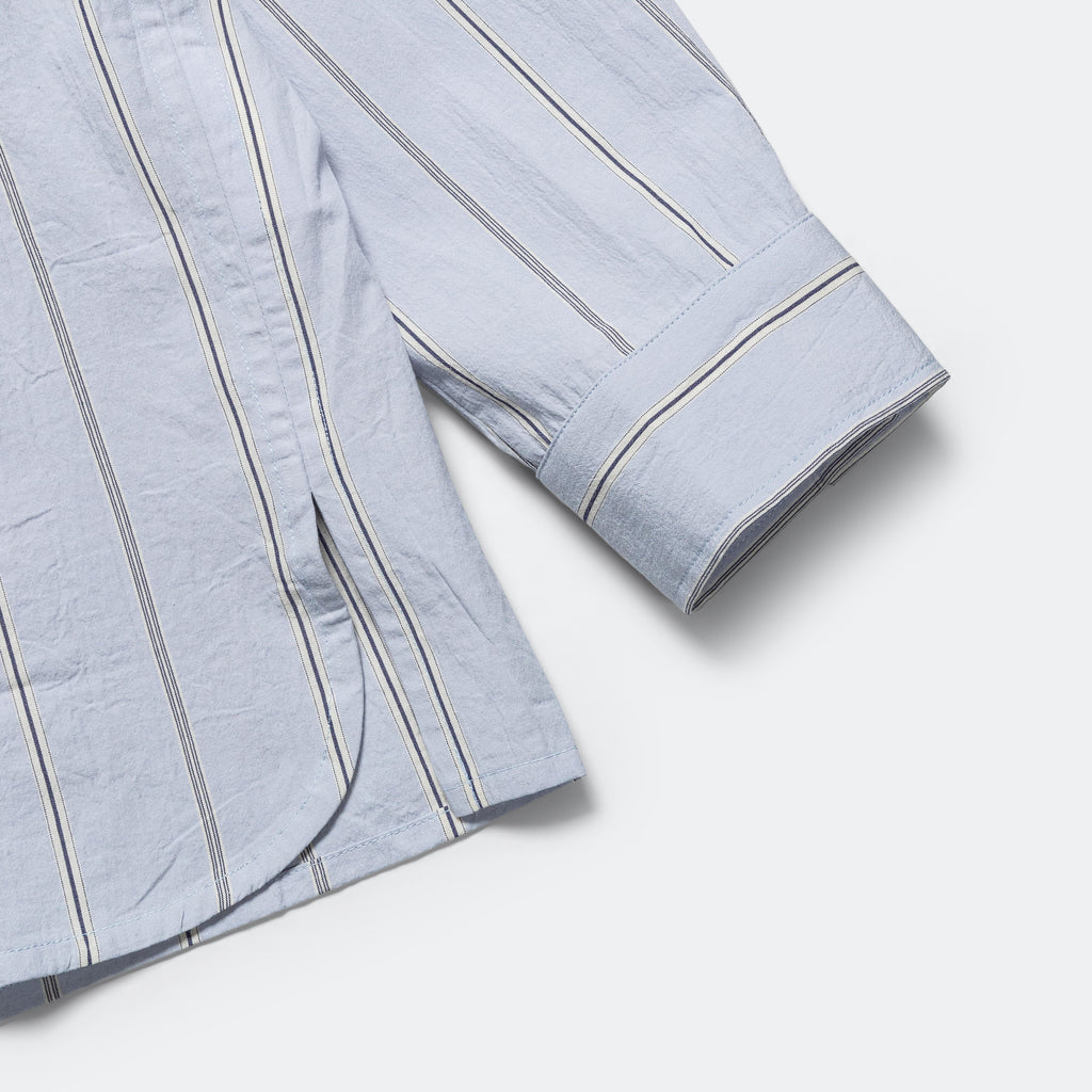 Jarra Striped Poplin Button-Down Shirt - Light Blue