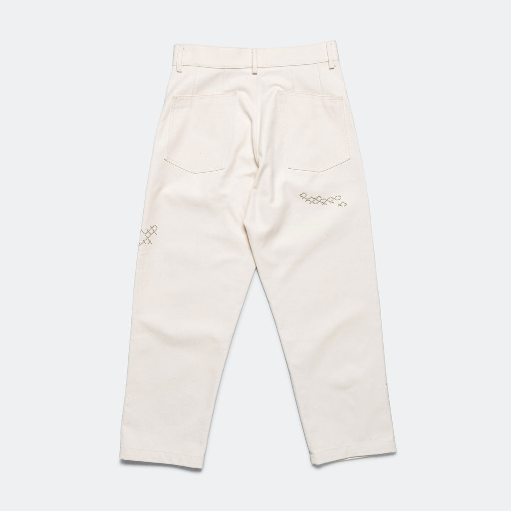 Shabaket Seid Canvas Utility Pants - Off White