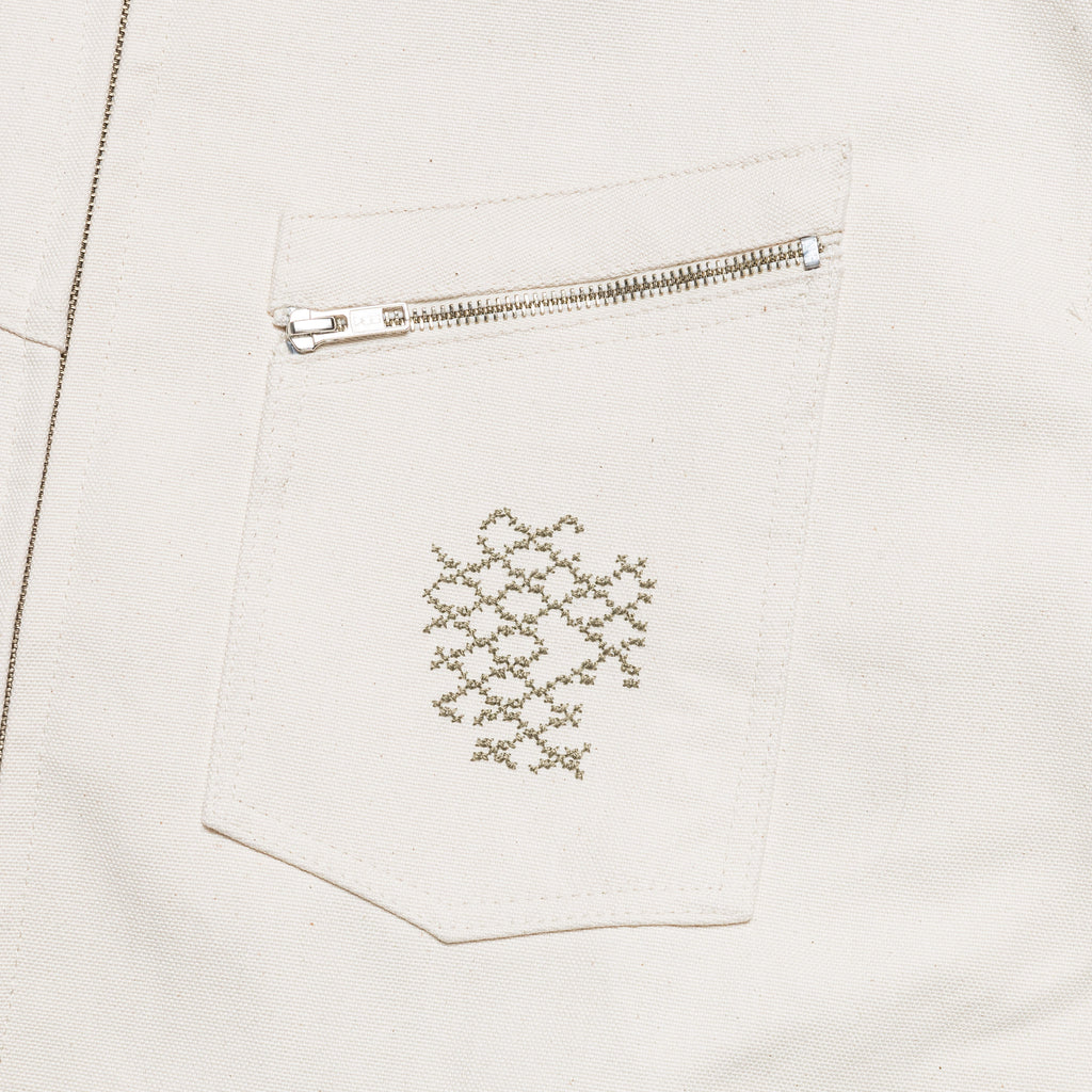 Shabaket Seid Canvas Work Jacket - Off White