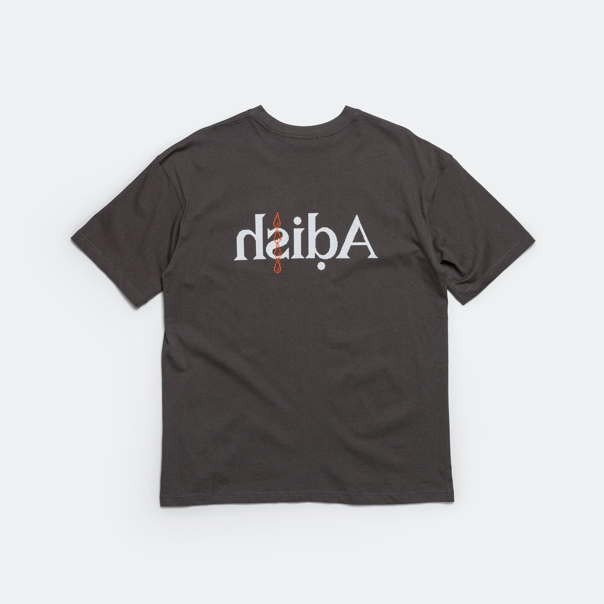Short Sleeve Qatarat Logo T-Shirt - Dark Grey