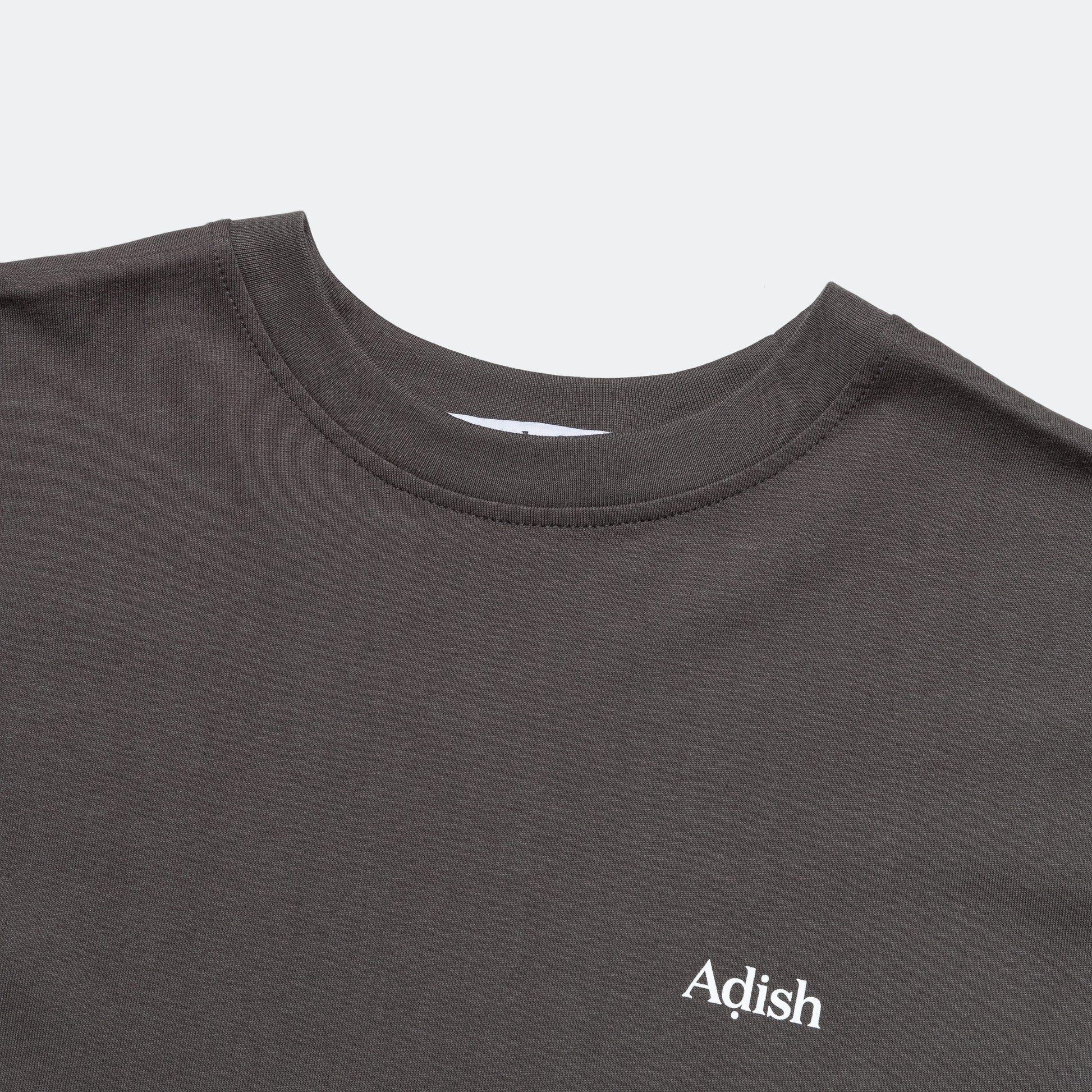 Short Sleeve Qatarat Logo T-Shirt - Dark Grey