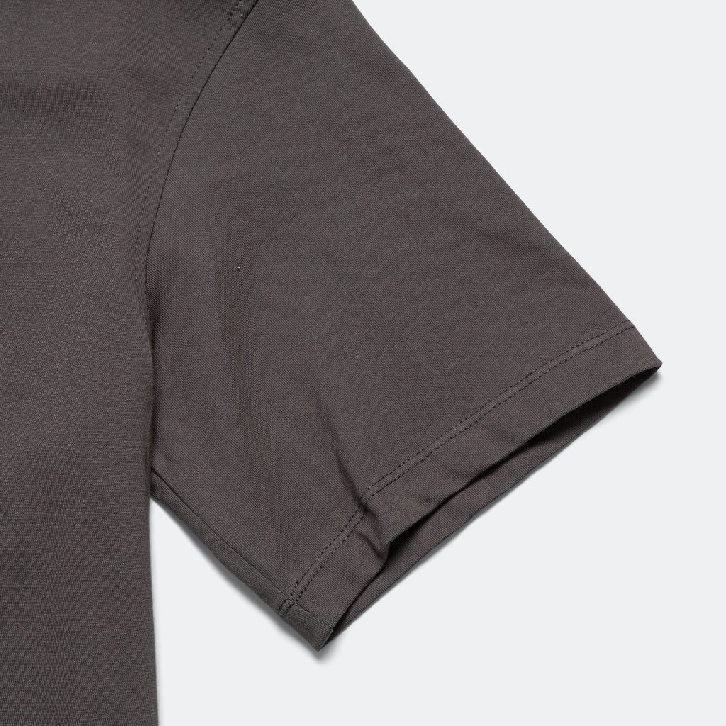 Short Sleeve Qatarat Logo T-Shirt - Dark Grey