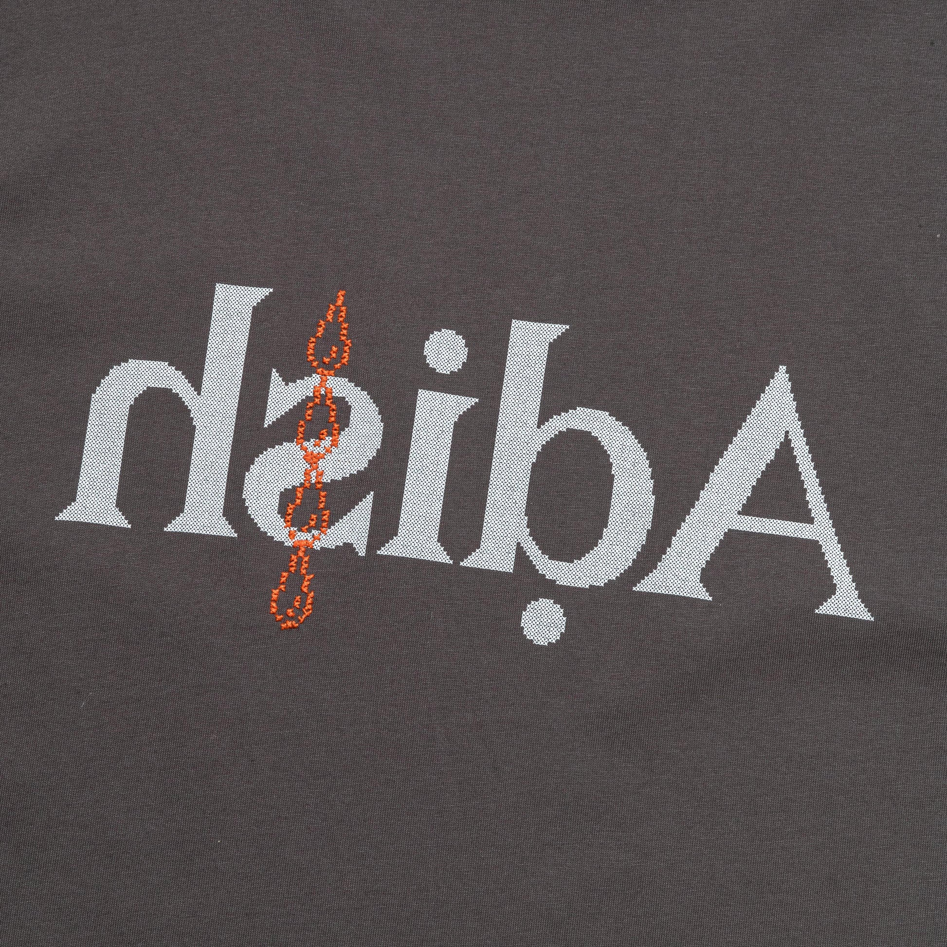 Short Sleeve Qatarat Logo T-Shirt - Dark Grey