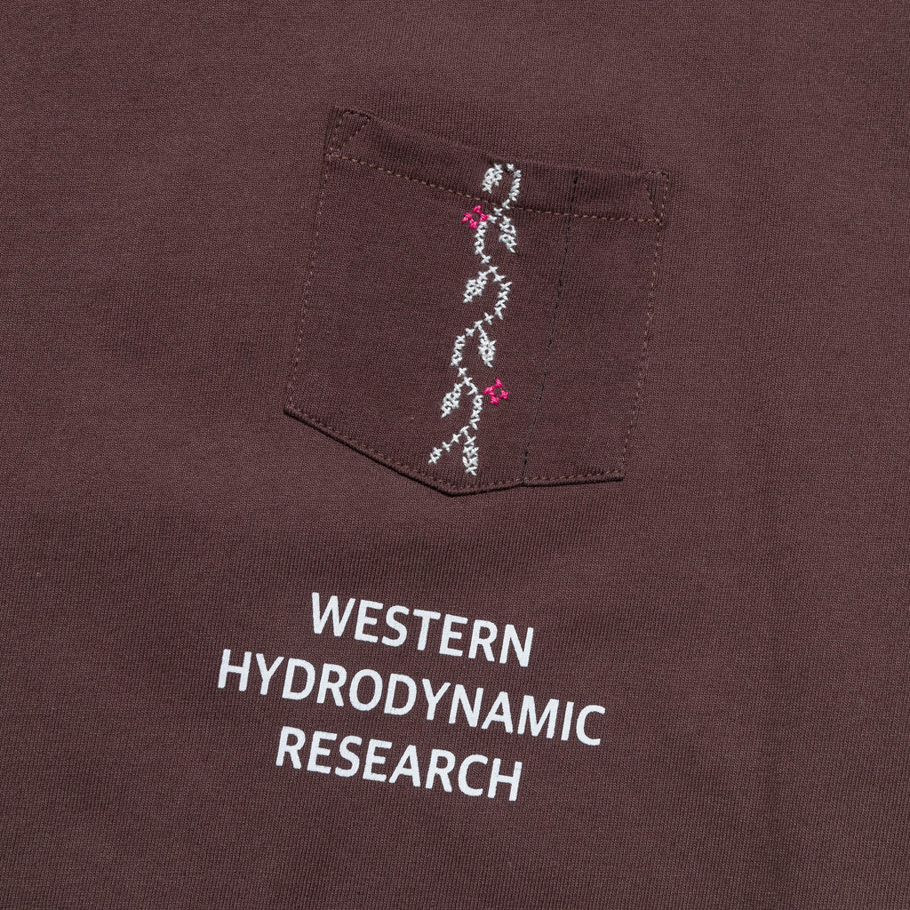 Nafnuf Logo Long Sleeve Shirt × Western Hydrodynamic Research - Brown