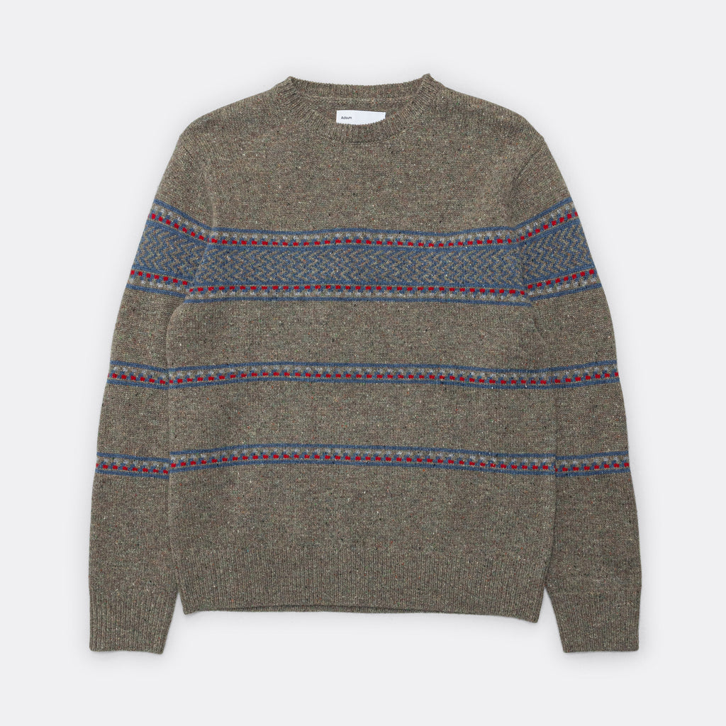 Fleck Sweater - Tracks Stripe