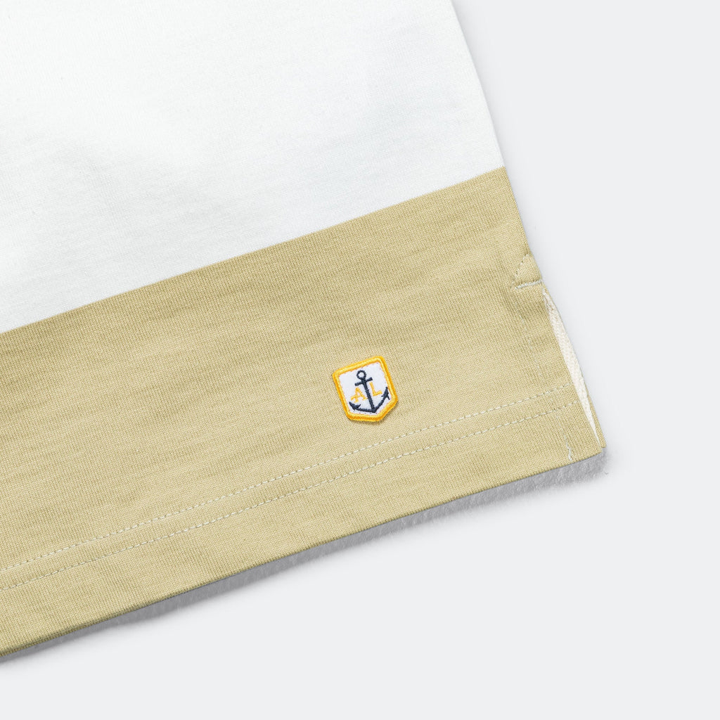 Heritage SS Polo Shirt - Pale Olive/Milk