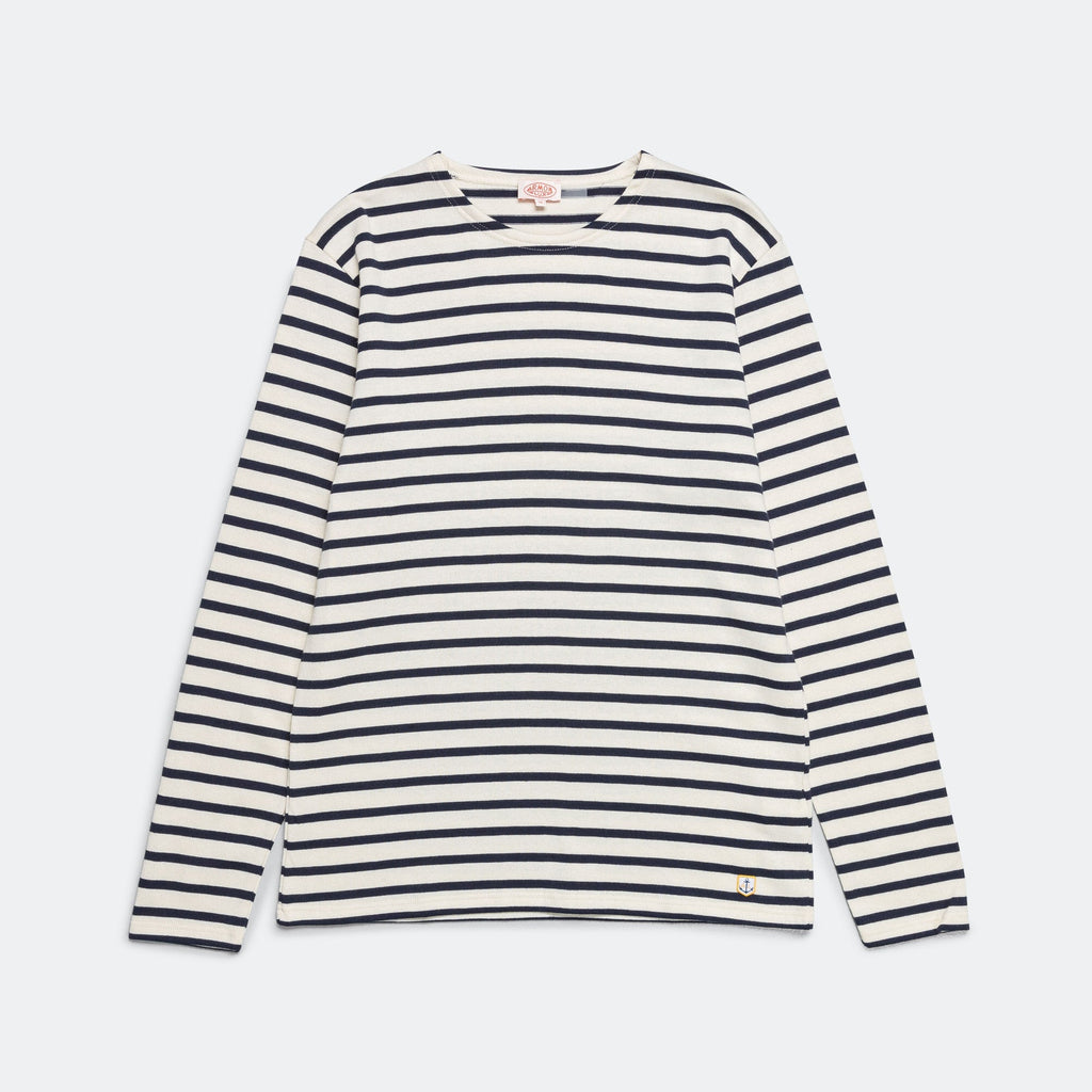 Heritage 'Mariniere' LS Shirt - Nature/Marine Deep Navy