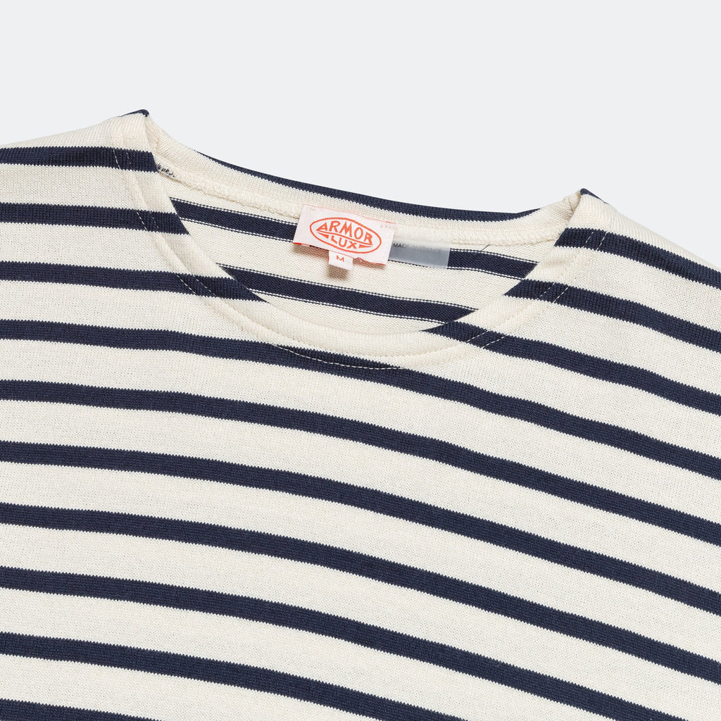 Heritage 'Mariniere' LS Shirt - Nature/Marine Deep Navy