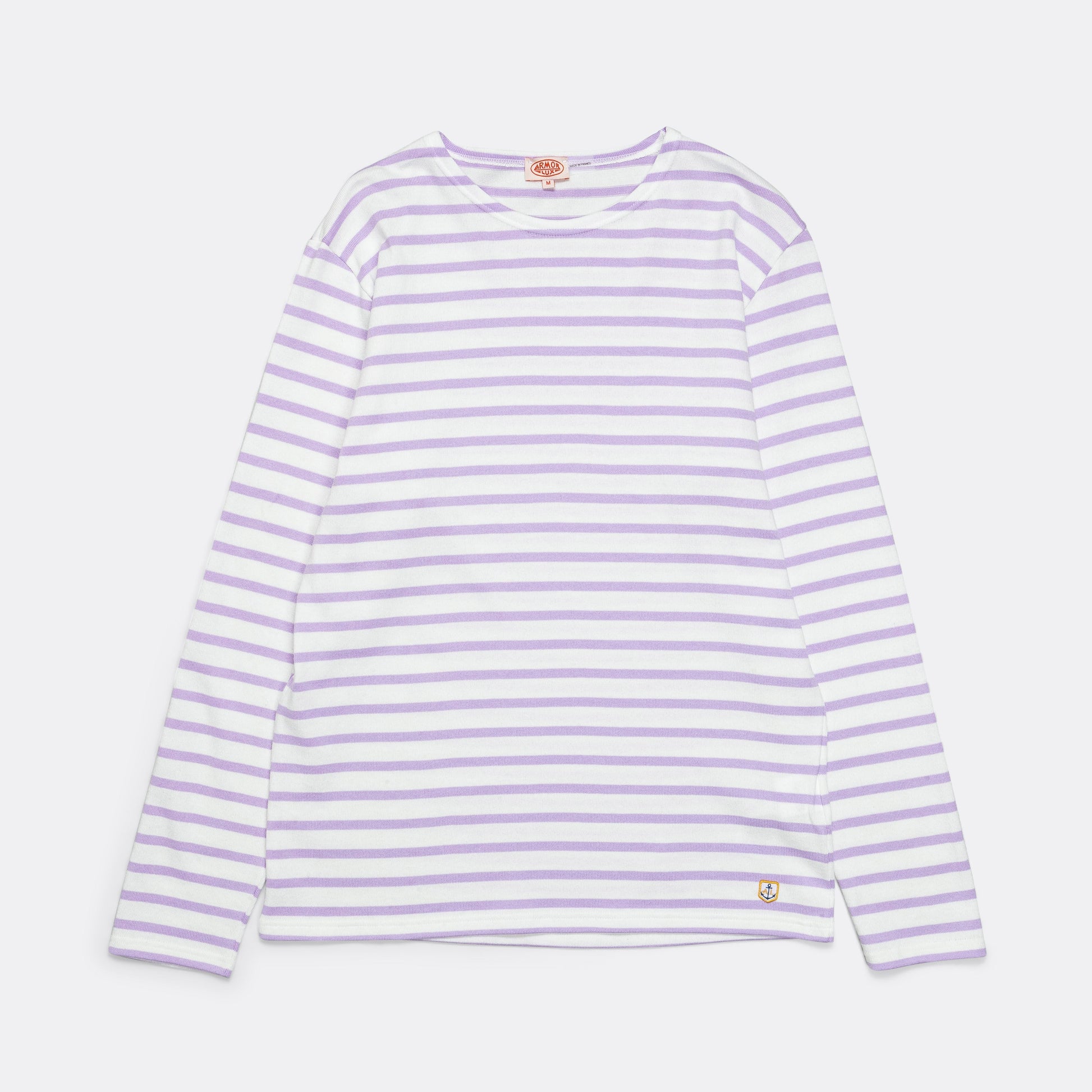 Striped Heritage LS T-Shirt - Milk/Pastel Lilac