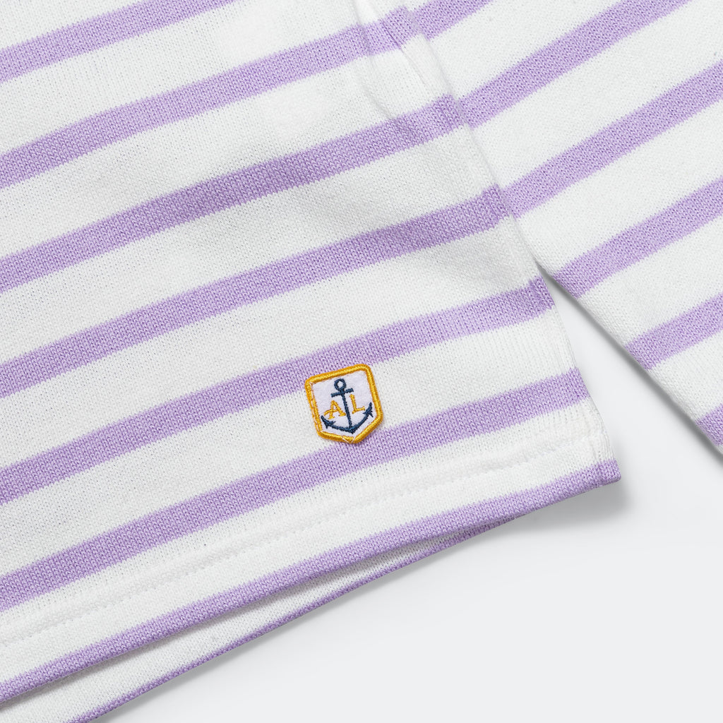 Striped Heritage LS T-Shirt - Milk/Pastel Lilac