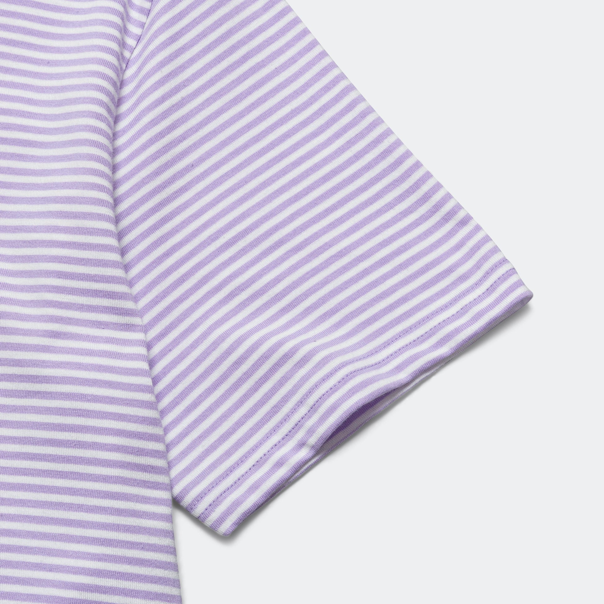 Striped Heritage T-Shirt - Pastel Lilac/Milk