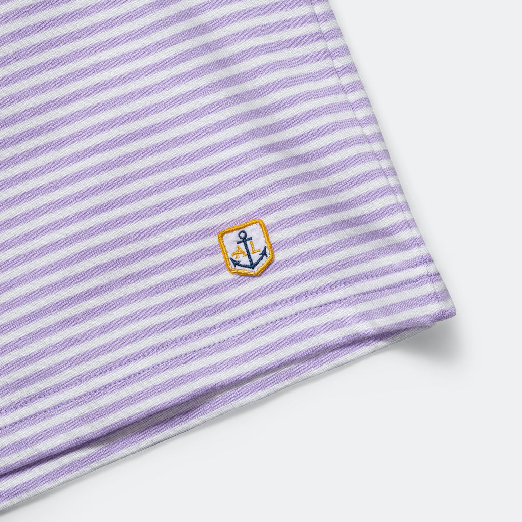 Striped Heritage T-Shirt - Pastel Lilac/Milk