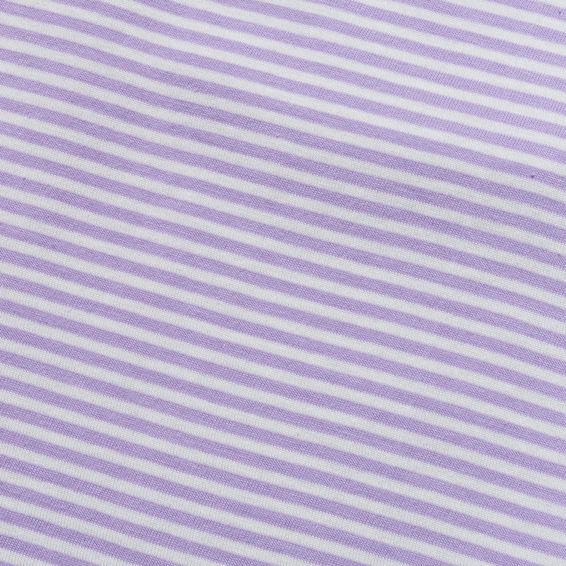 Striped Heritage T-Shirt - Pastel Lilac/Milk