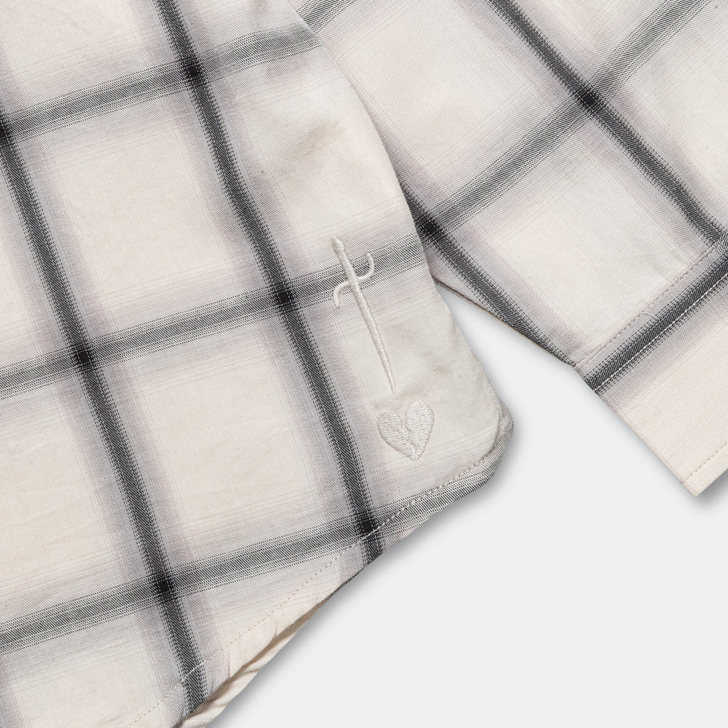 Big LS Shirt - Bone Plaid