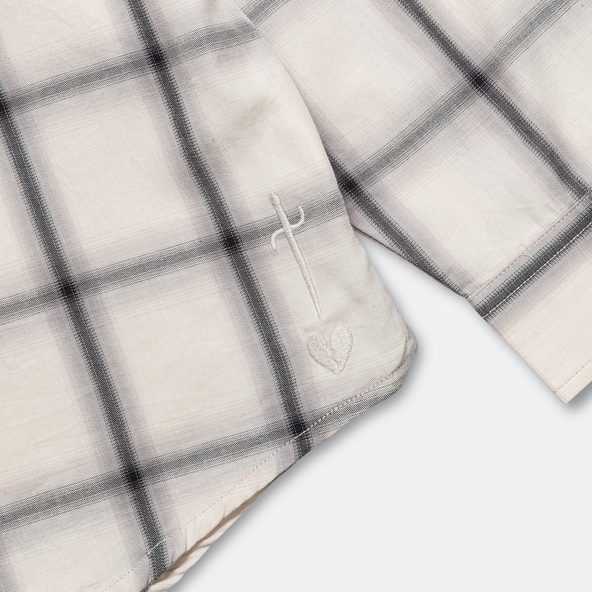 Big LS Shirt - Bone Plaid