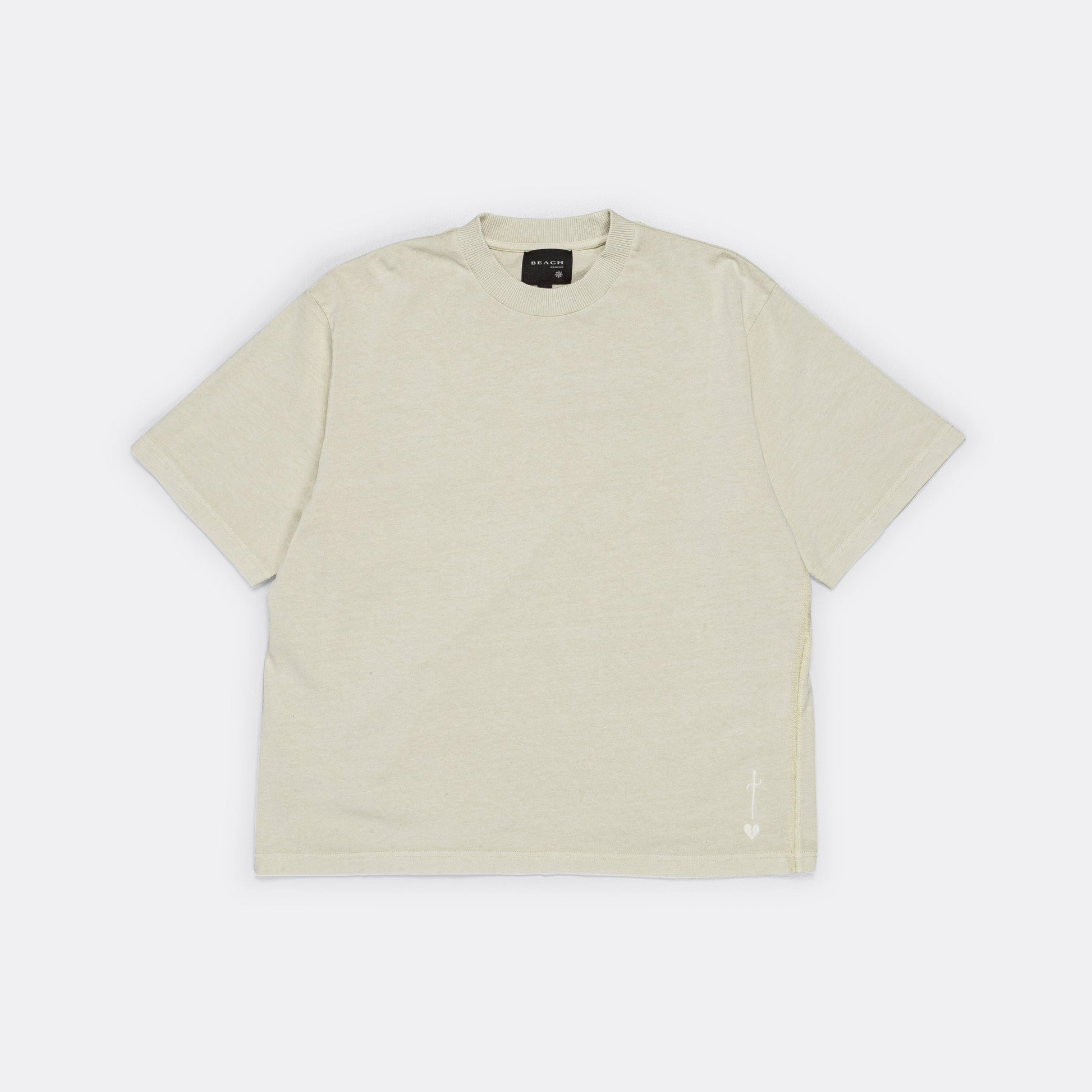 Boxy Tee - Bone/Bone
