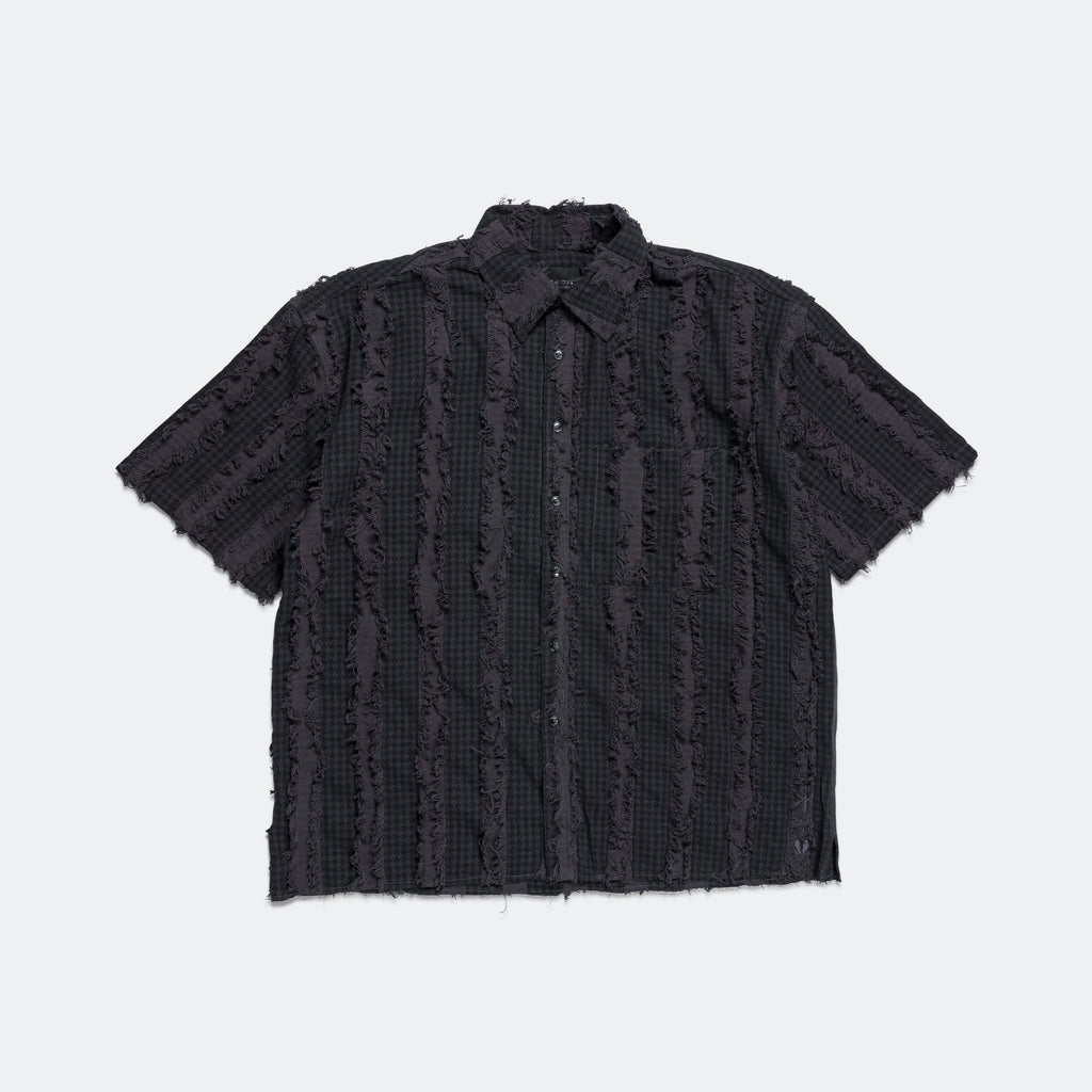 Frayed SS Shirt - Charcoal