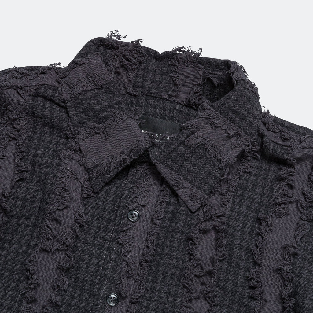 Frayed SS Shirt - Charcoal
