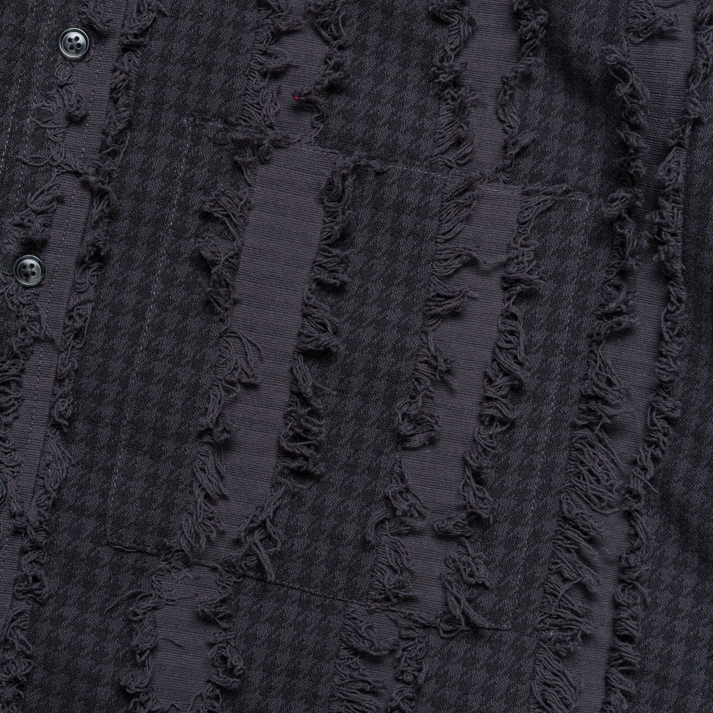 Frayed SS Shirt - Charcoal