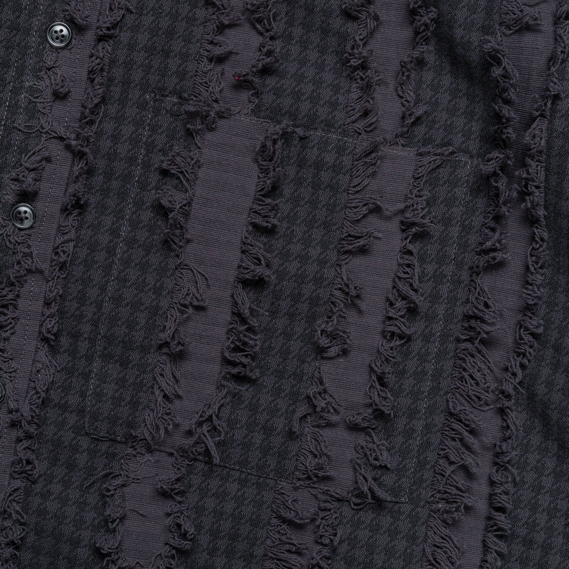 Frayed SS Shirt - Charcoal