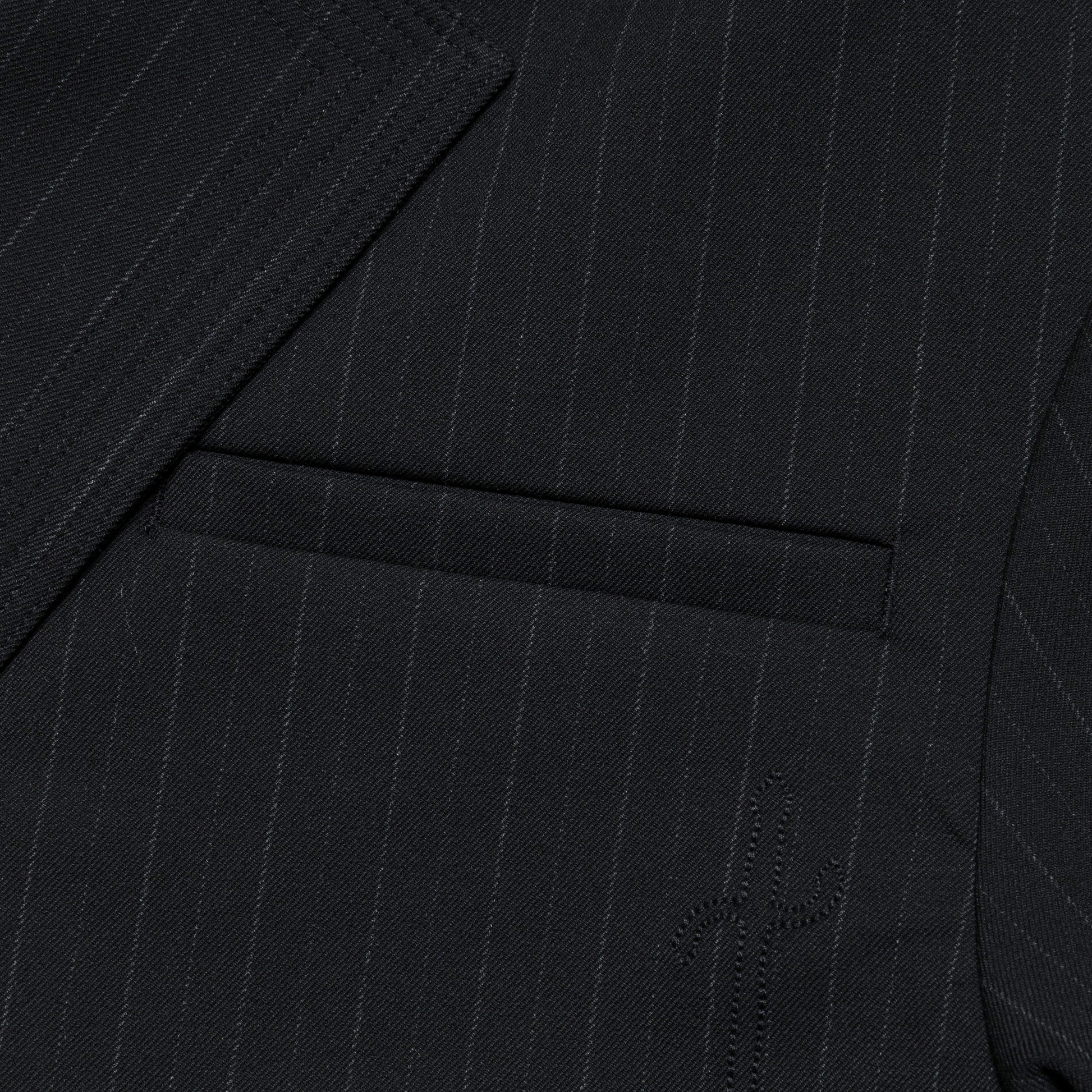 Holiday Blazer - Black Pinstripe