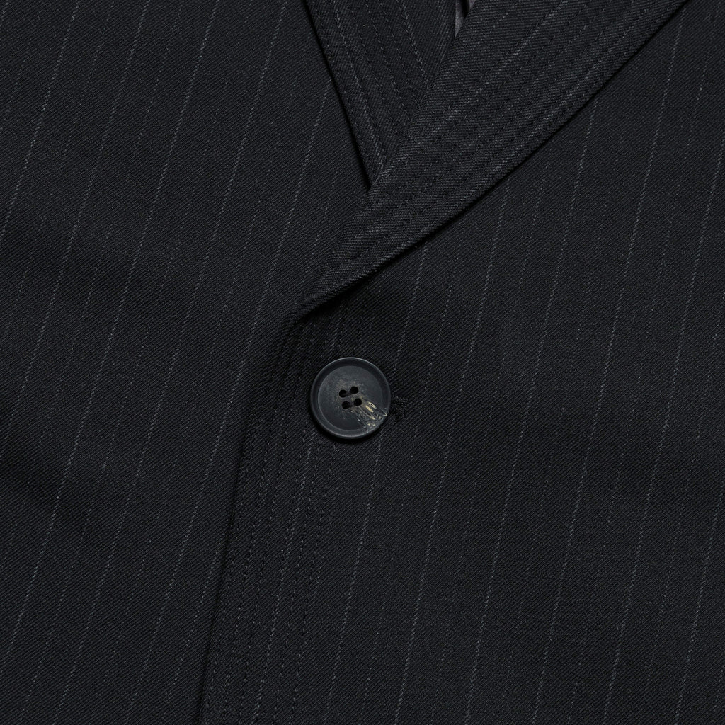Holiday Blazer - Black Pinstripe