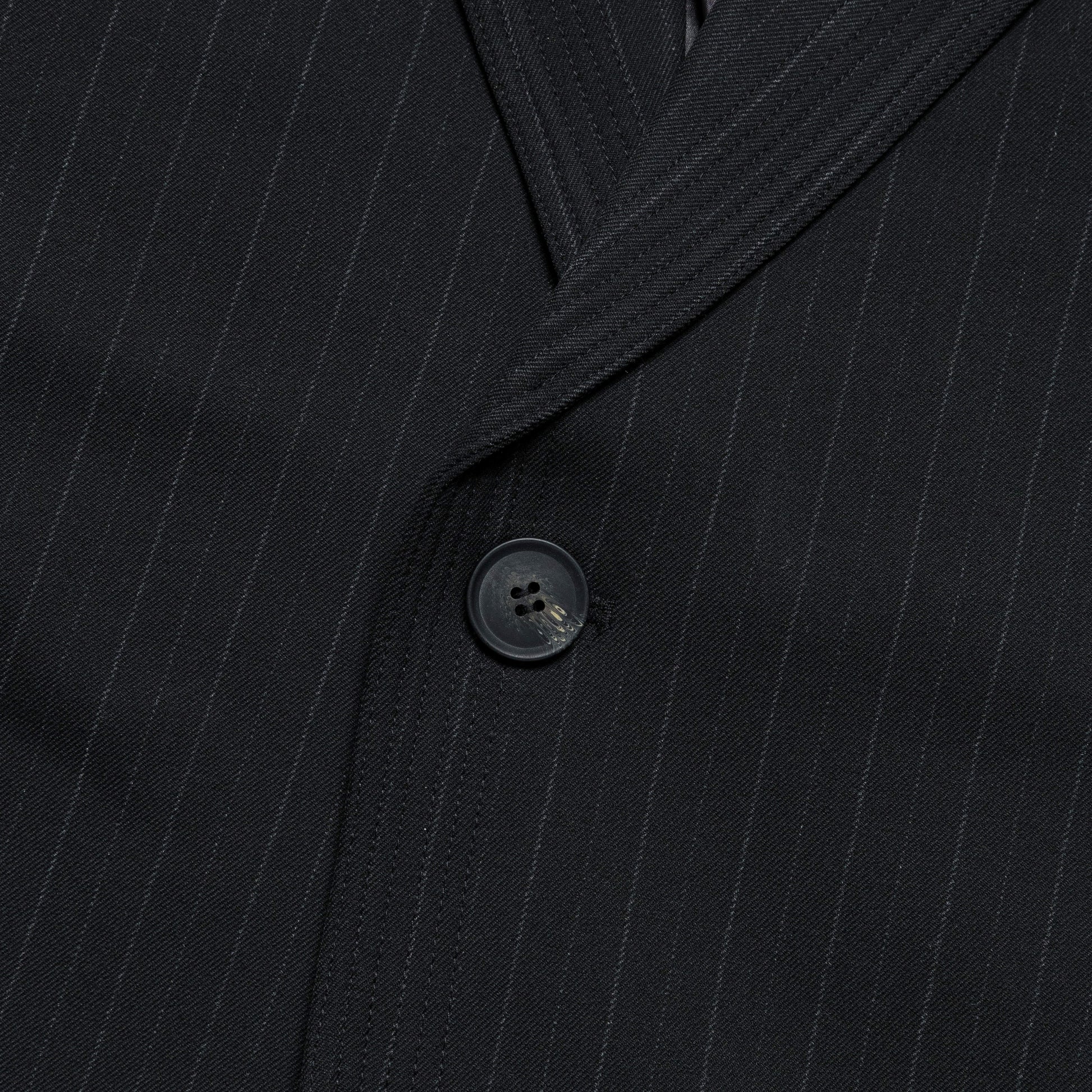Holiday Blazer - Black Pinstripe